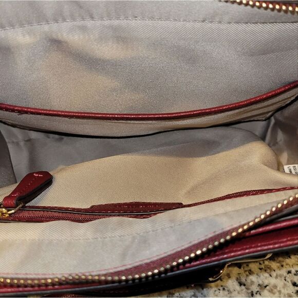 Nine West Shayden Satchel Claret - Picture 11 of 12